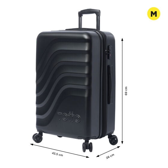 totto Maleta Bazy+ M - Black Ahorra y exporta