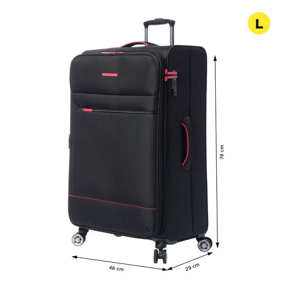 totto Maleta Liviana L - Black En oferta