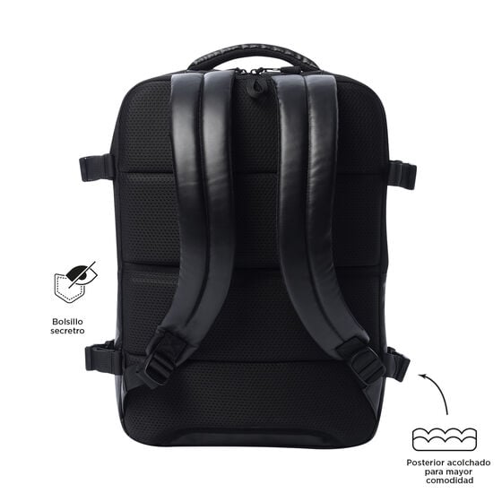 totto Mochila Grow - Black Liquidación