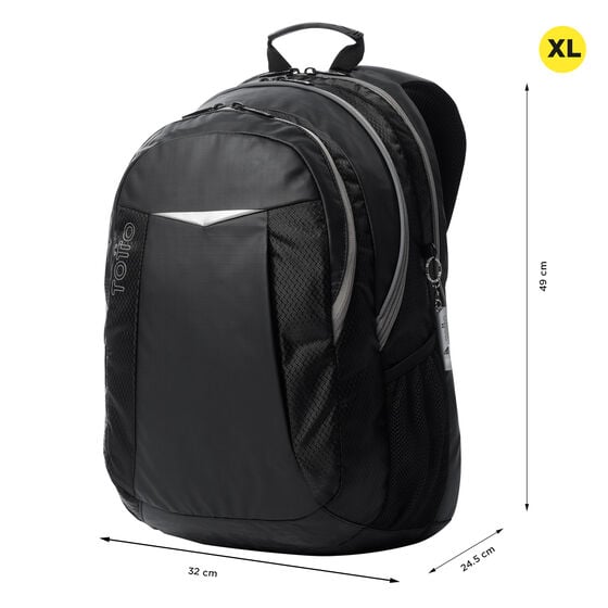 totto Mochila Teck - Negro Grandes ahorros