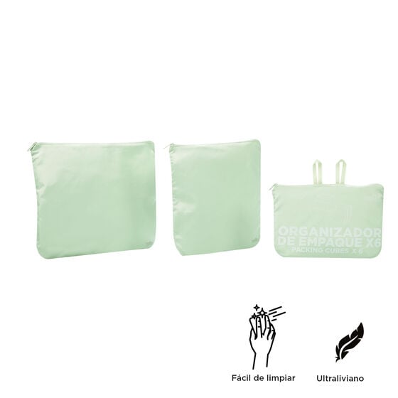 totto Organizador de viaje Packing Cube X6 - verde Tarmac Descuento