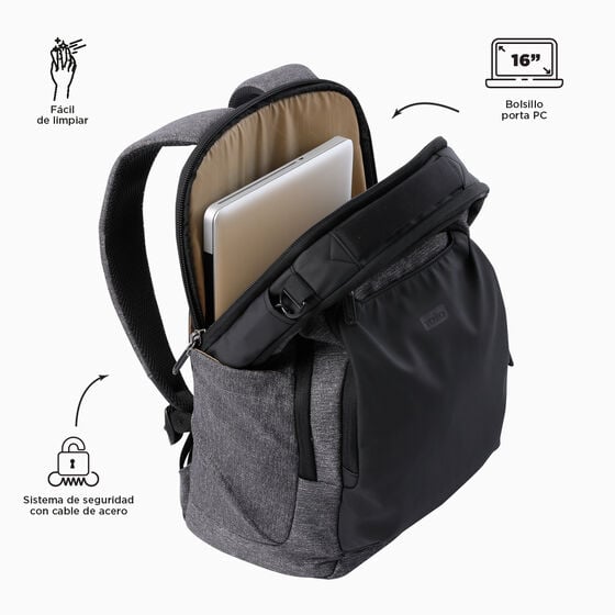 totto Mochila GTX 2.0 L - Charcoal Mix Solo queda un día
