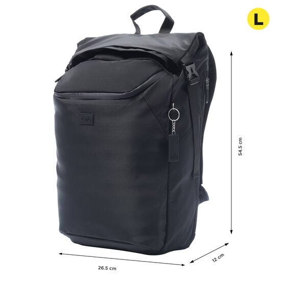 totto Mochila Chicago - Negro Rebajas de fin de temporada