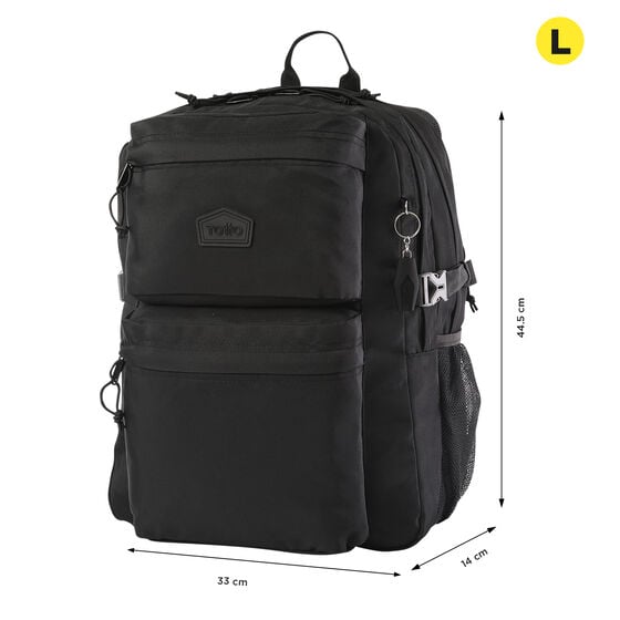 totto Mochila Molyk - Negro Descuento