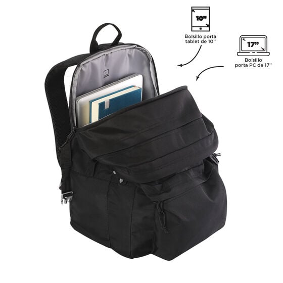 totto Mochila Molyk - Negro Descuento