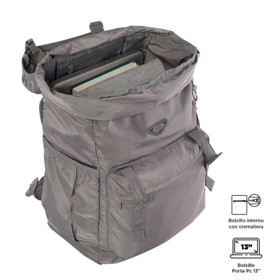 totto Mochila plegable Collapse - Titanium Liquidación