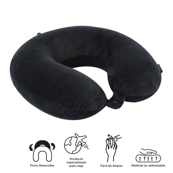 totto Almohada de viaje Pylot - Negro Último día