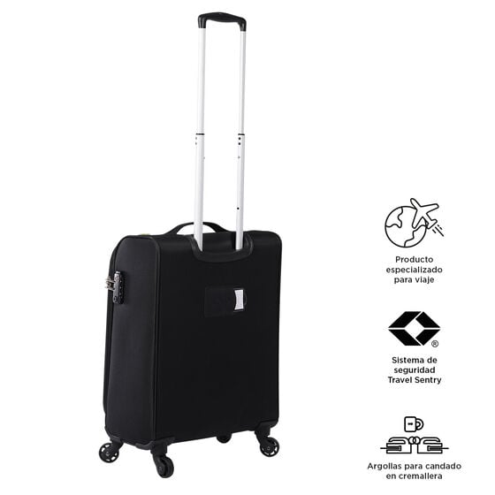 totto Maleta Travel Lite S - Negro Precio de fábrica