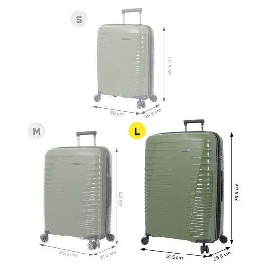 totto Maleta Traveler L - Verde Últimos 3 días