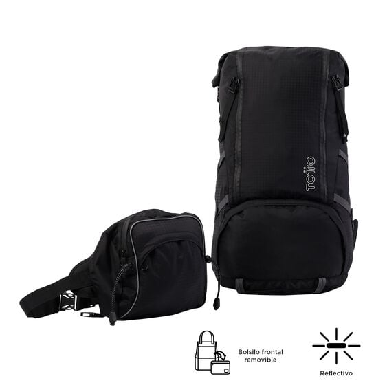 totto Mochila Summit 75 - Negro Grandes ahorros