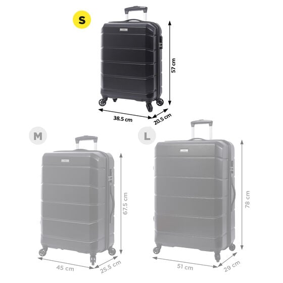 totto Maleta Rayatta S - Negro Rebajas de fin de temporada