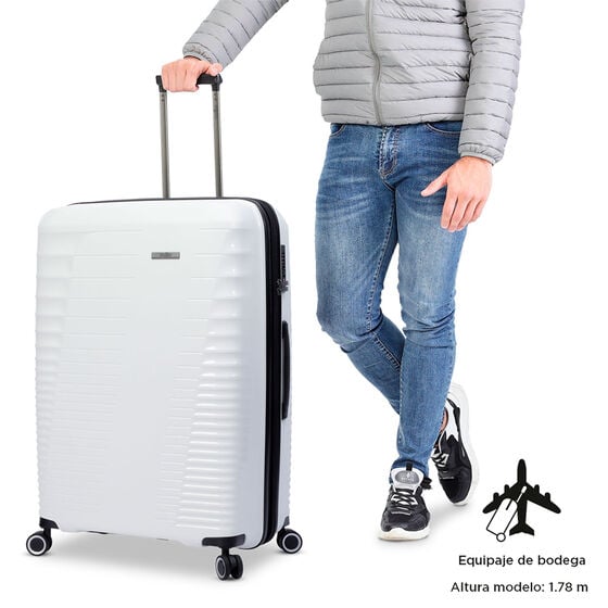 totto Maleta Traveler L - Blanco Último día