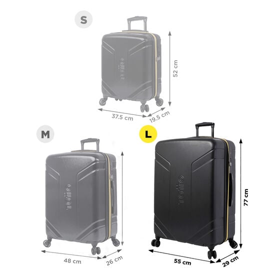 totto Maleta Yakana L - Negro Oferta especial de fábrica