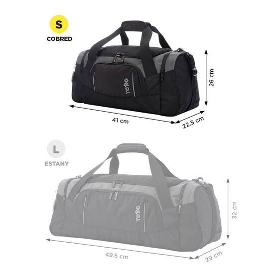 totto Bolsa Cobred - S Negro y gris Solo queda un día
