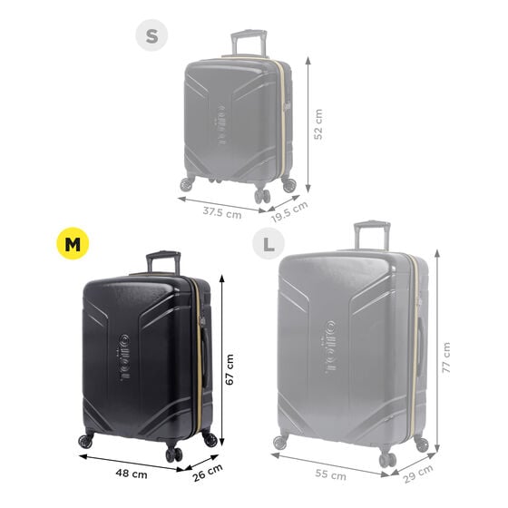 totto Maleta Yakana M - Negro Superdescuento