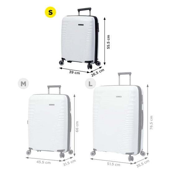 totto Maleta Traveler S - Blanco Liquidación