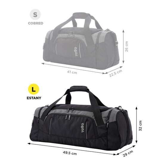 totto Bolsa de viaje Estany - Negro Grandes ahorros
