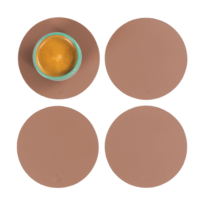 vacavaliente | Posavasos x4 Ruca Circular Nut Libre de impuestos
