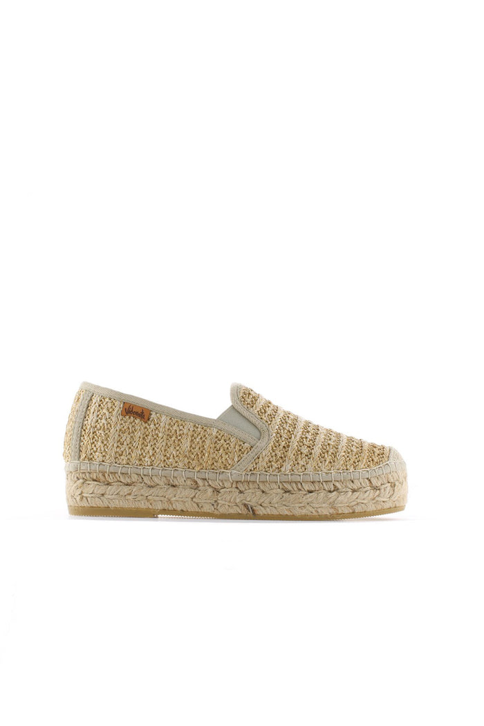 vidorreta Slipper rafia metal cuerda Merce Doble Solo hoy