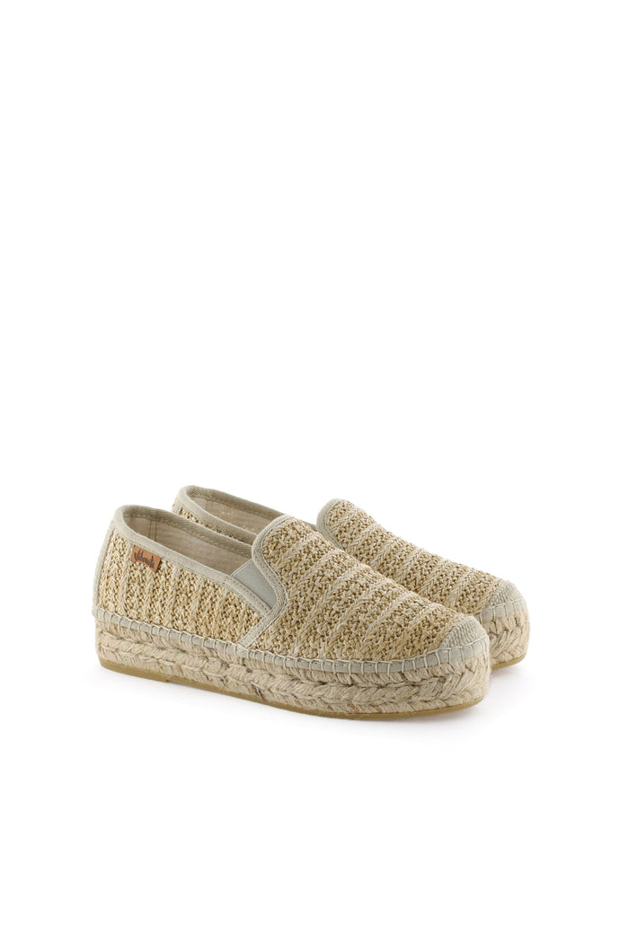 vidorreta Slipper rafia metal cuerda Merce Doble Solo hoy
