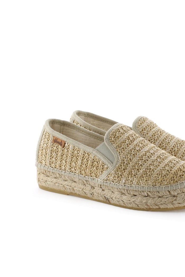 vidorreta Slipper rafia metal cuerda Merce Doble Solo hoy