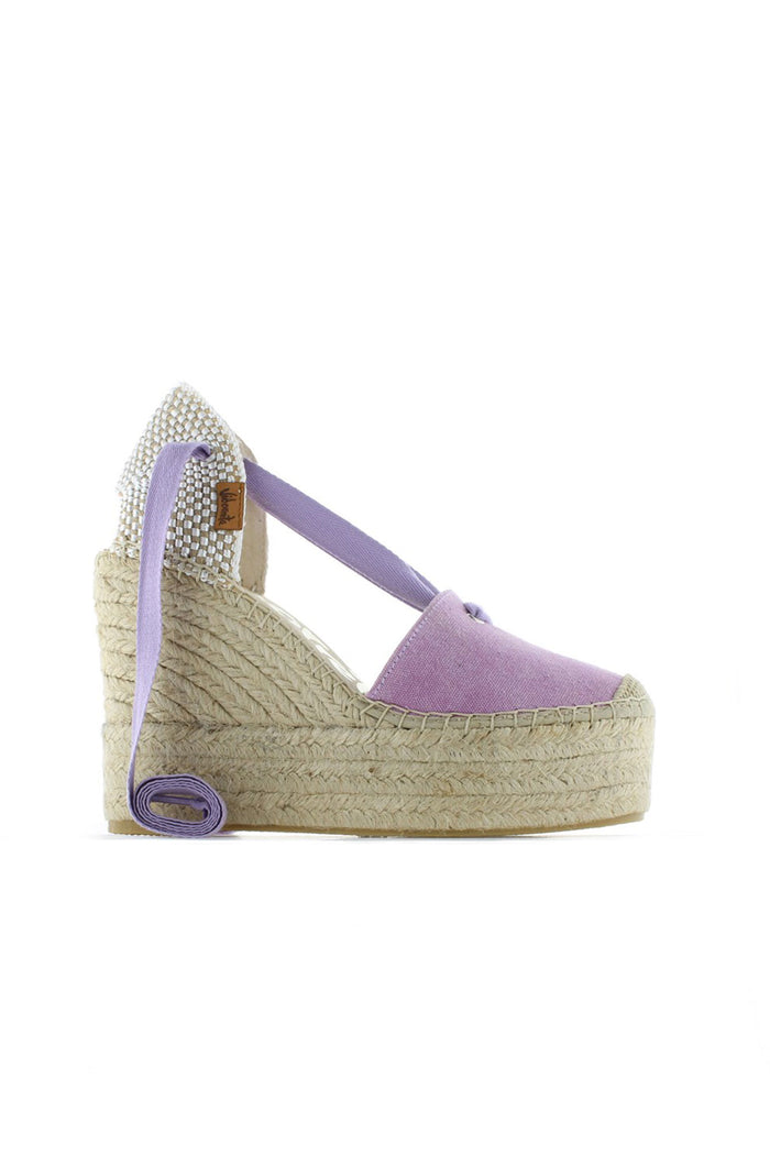 vidorreta Sandalia lona eco malva Greco Precio ultrabajo