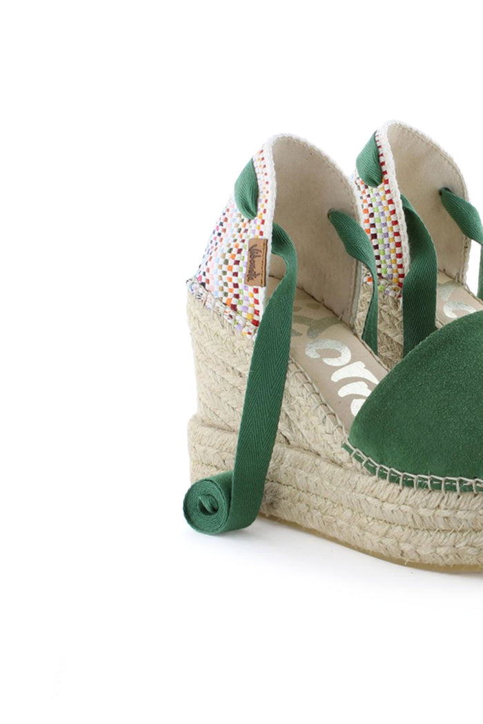 vidorreta Sandalia traba serraje verde pino Outlet
