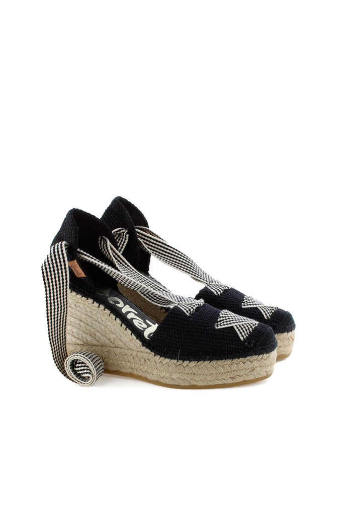 vidorreta Sandalia cintas tejido x negro Tilo 7 En oferta