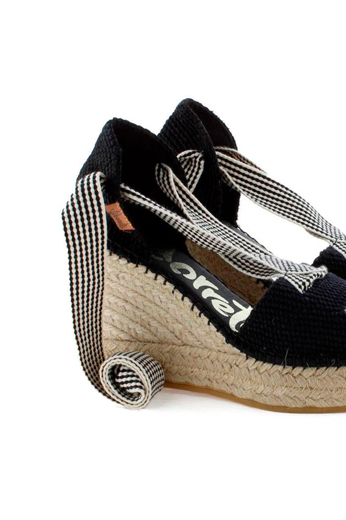 vidorreta Sandalia cintas tejido x negro Tilo 7 En oferta