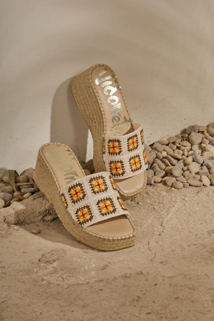 vidorreta Zueco crochet apricot Vinci
