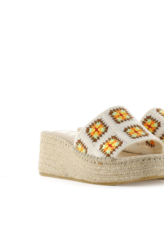 vidorreta Zueco crochet apricot Vinci Rebajas online