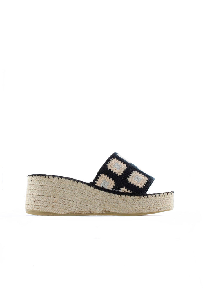 vidorreta zueco crochet negro Vinci Envío gratis