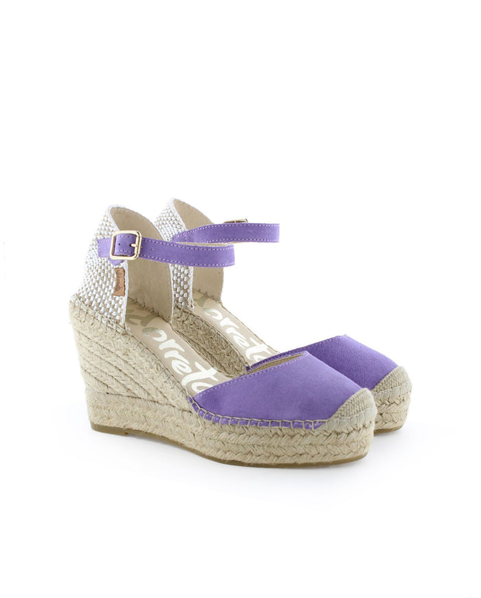 vidorreta Sandalia en serraje lavanda Tilo 7 Oferta exclusiva