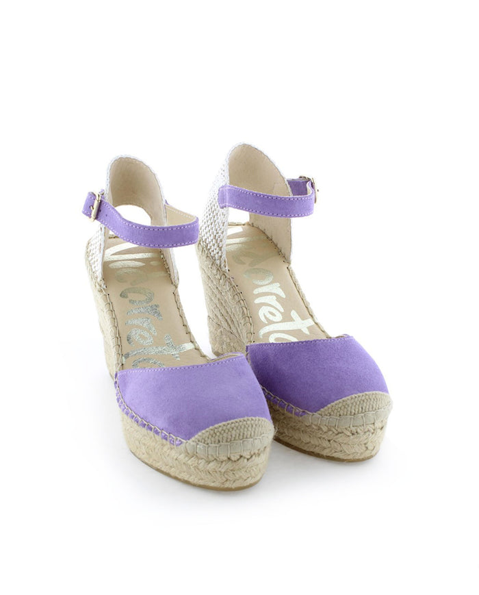 vidorreta Sandalia en serraje lavanda Tilo 7 Oferta exclusiva