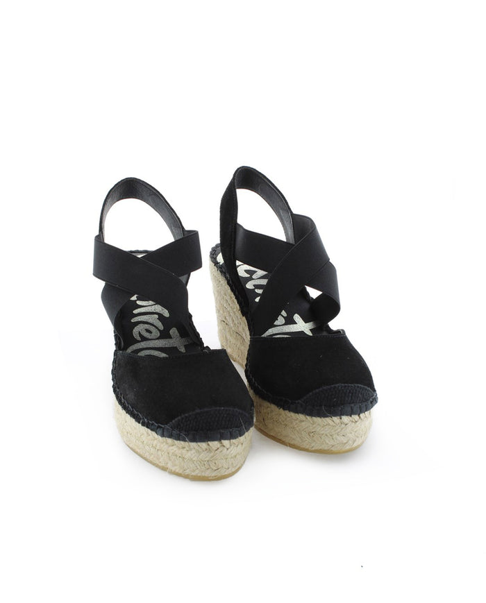vidorreta Valenciana cruzada en serraje negro Tilo 5 Descuento por venta flash