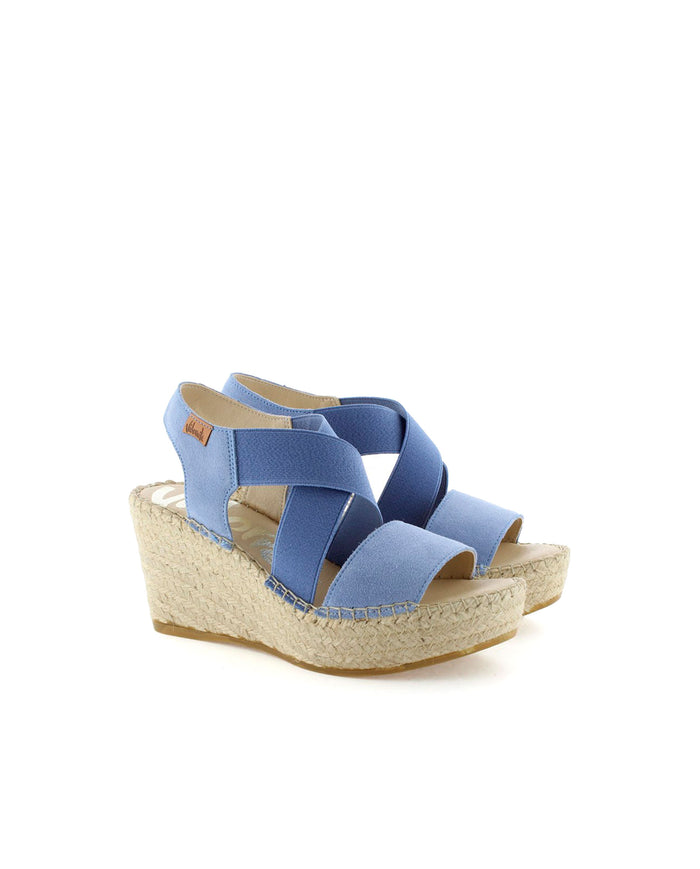 vidorreta Sandalia elásticos en serraje jeans Dominica Outlet online