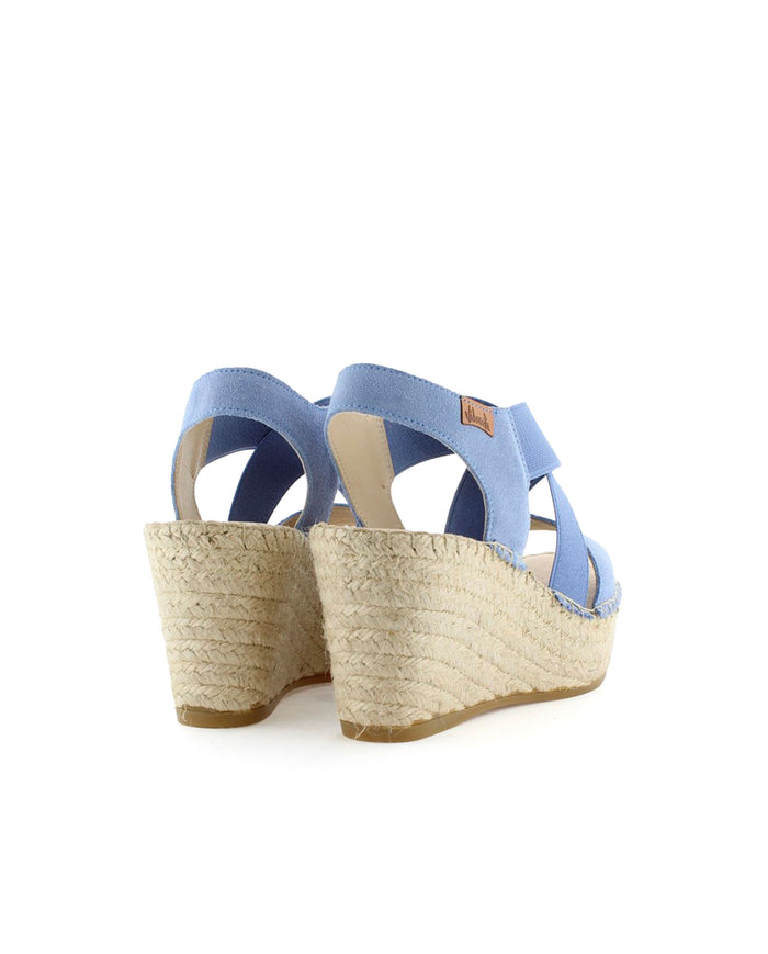 vidorreta Sandalia elásticos en serraje jeans Dominica Outlet online