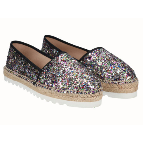 viguera Alpargata Plana con Eva Glitter Multi Promoción por tiempo limitado