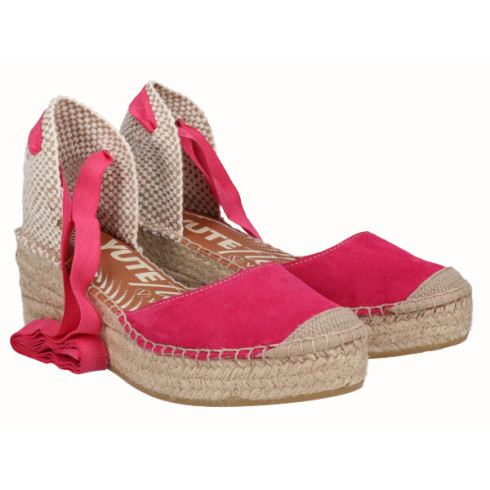 viguera Alpargata Cuña Media YuteFlex Cintas Fuxia Oferta exclusiva