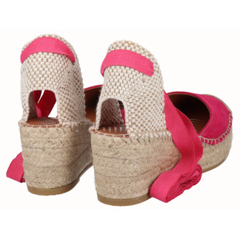 viguera Alpargata Cuña Media YuteFlex Cintas Fuxia Oferta exclusiva