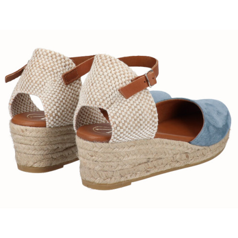 viguera Alpargata Valenciana Cuña Baja Yute Jeans Outlet online