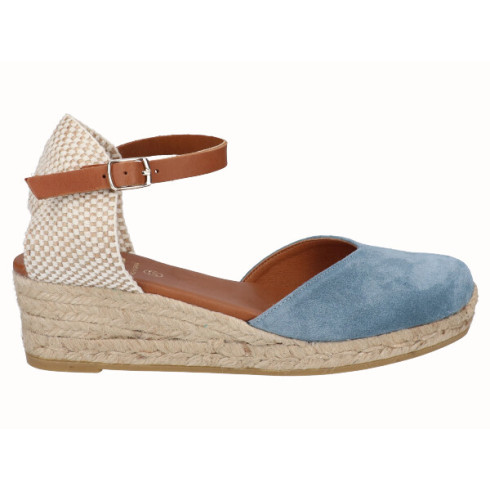 viguera Alpargata Valenciana Cuña Baja Yute Jeans Outlet online