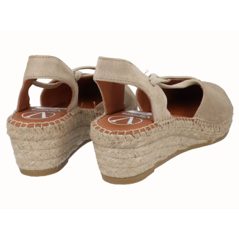 viguera Alpargata Cuña Baja Yute Beig Con Elásticos Rebajas online