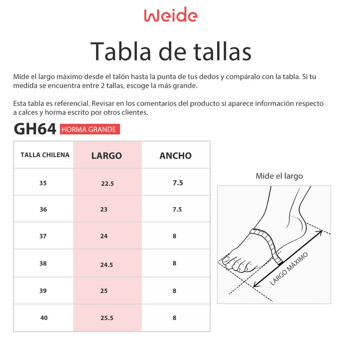 weide Sandalia Mujer Mentas Weide GH64 Último día