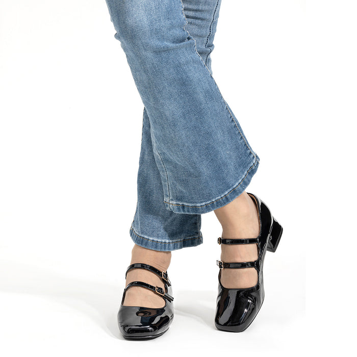 weide ZAPATOS MARY JANE MUJER NEGRO WEIDE YL66 Promoción por tiempo limitado