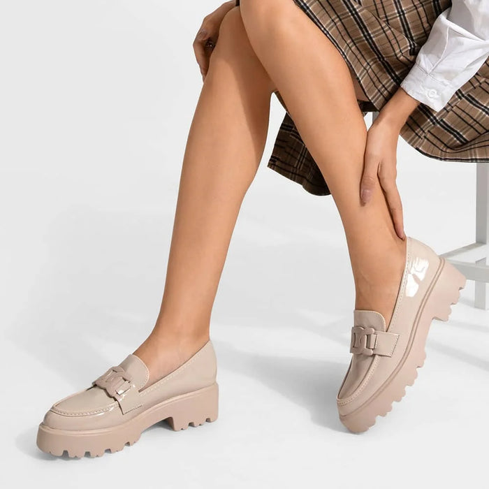 weide Mocasin Mujer Martina Beige Weide Oferta especial de fábrica