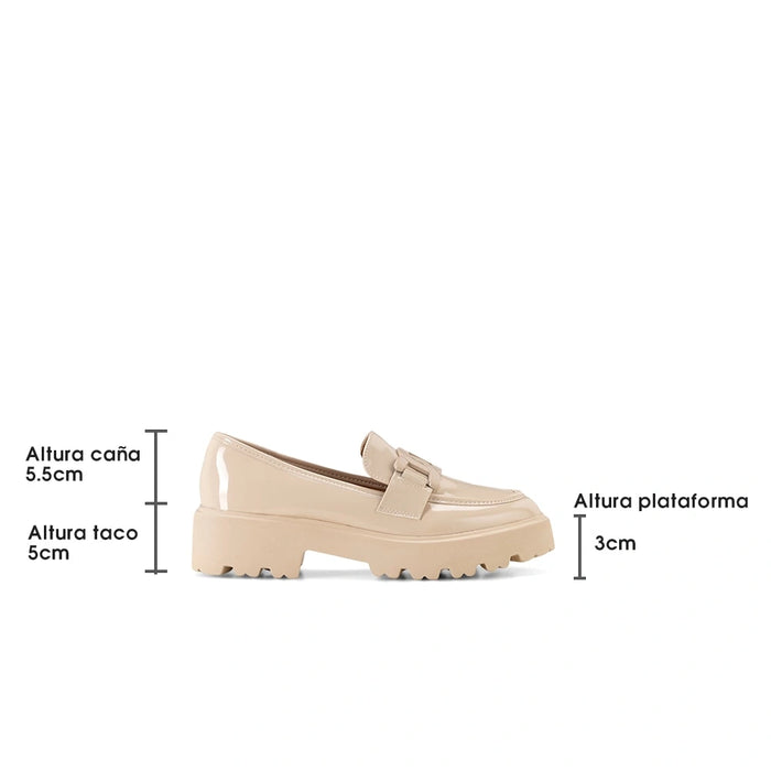 weide Mocasin Mujer Martina Beige Weide Oferta especial de fábrica