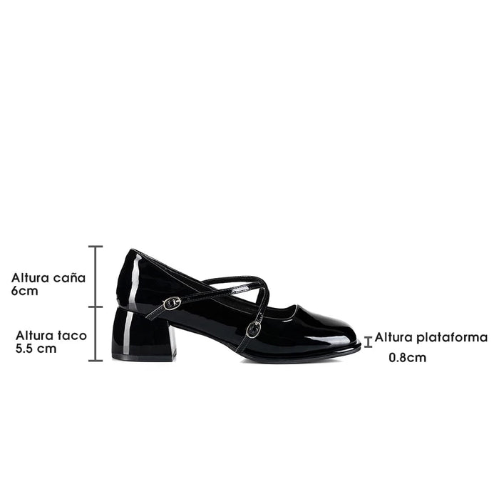 weide ZAPATOS MARY JANE MUJER NEGRO WEIDE YL65 Envío internacional gratuito