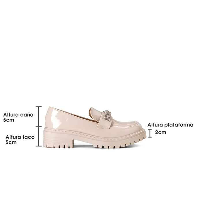 weide Mocasin Mujer Nuria Beige Weide Tienda de fábrica