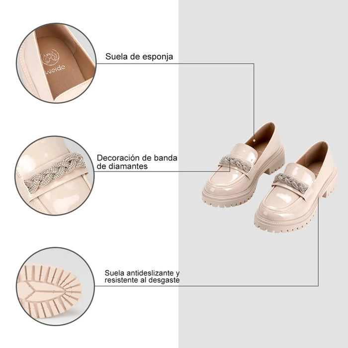 weide Mocasin Mujer Nuria Beige Weide Tienda de fábrica